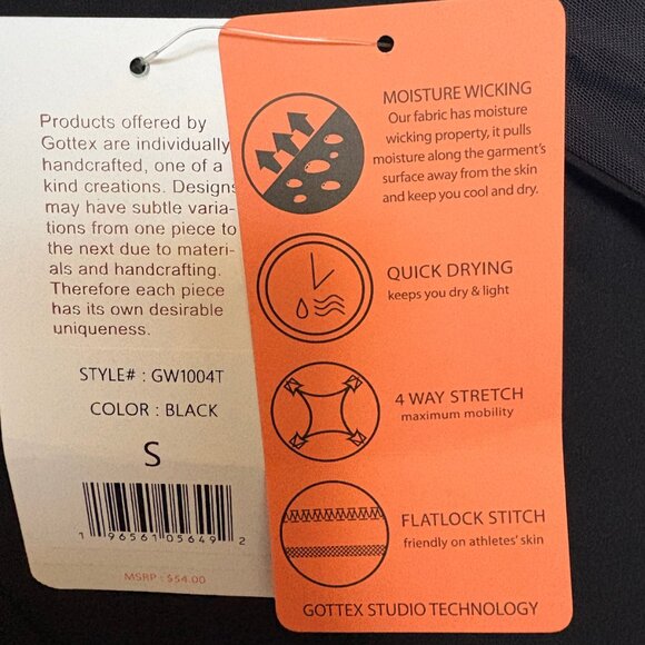 GOTTEX Mesh Back Woven Tank Top – Sleek & Sporty - Small - NWT - Picture 8 of 10